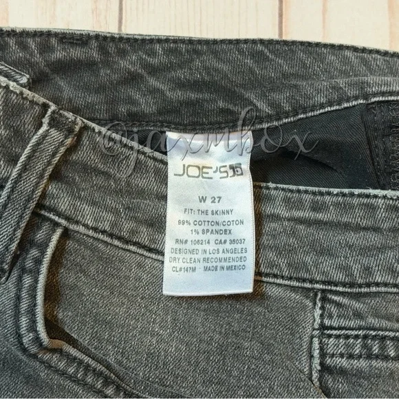 Joe's Jeans The Skinny Electra Dark Gray Size 27 - Picture 5 of 8